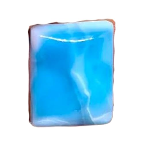 Larimar cabochon rectangulaire calibré pour réussir le sertissage de bague DIY