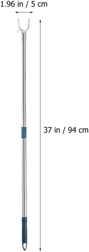 Clothesline Pole Retractable Reach Rod for Balcony and Closet High Reach Garment Hook Sturdy Design for Hanging Total Style
