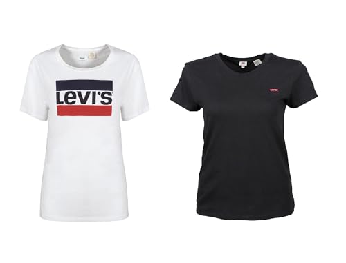 T-Shirt Levi's Sportswear Logo Blanc XS anti-déformation au lavage