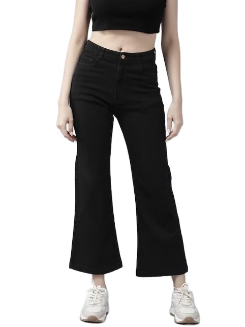 Image of GUTI Womens High Rise Crop Length Jeans()