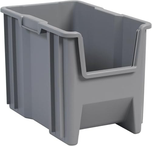 Akro-Mils 13014 Stak-N-Store Stackable Storage Bins, Heavy Duty Garage Storage Containers, Open Front Plastic Organizer for Tools, Shelves, Closet Organizer, 17-/12 Akro-Mils 13014 Stak-N-Store Stackable Storage Bins, Heavy Duty Garage Storage Containers, Open Front Plastic Organizer for Tools, Shelves, Closet Organizer, 17-/12