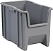 Akro-Mils, 13014GREY, Stacking Bin, 17-1/2 In. L, 10-7/8 In. W