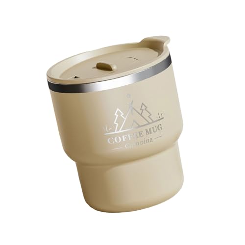 YUSHENYI Insulated Stainless Steel Coffee Drinkware Double Walled Design Water Cup for Hot Cold Beverages Office Commutes Outdoor Temperature Retaining Travel Drinkware