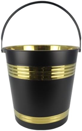 Metal Black/Gold Ice Bucket