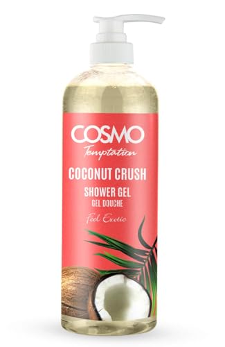 CD COSMO DESIGNS Temptation Shower Gel 480ml / 16.2 fl.oz | Gel Douche, Feel Calm, Skin Exfoliate, Providing Nourishing & Hydration, Best Body Wash, Daily Use Shower Gel (Coconut Crush) image 3