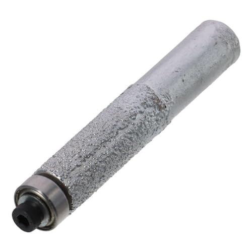 Iuniq AMZB1J56/LN8R1 13.3Mm Cylindrical Diamond Router Bit, Heavy Duty Carbon Steel Diamond Glitter Bits Carbide Tipped Bearing Flush Trim Bit 1/2-Inch Shank Drilling Tool cover