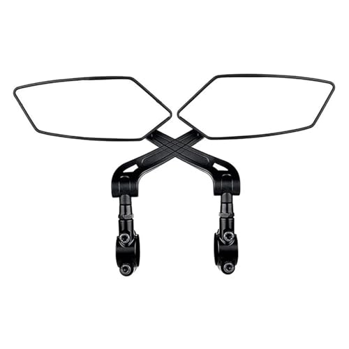 Espejo retrovisor para bicicleta con vista trasera amplia y soporte metálico