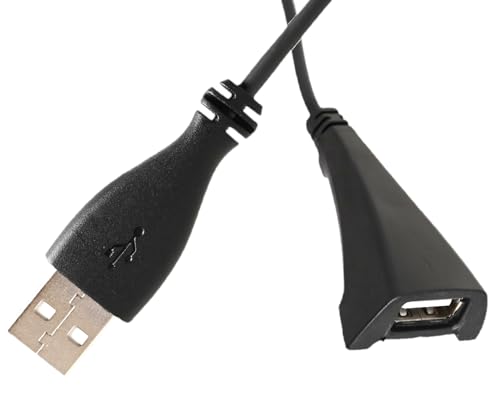 Image of NISHTECH USB 2.0 Male to Female Extension Plug /Socket Adapter Cable - Very Useful for LED /LCD TV USB Ports (1.5M, Black)