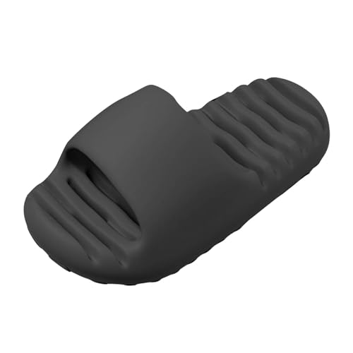 Zapatillas genéricas para hombre, zapatillas de verano, antideslizantes, de secado rápido, goma, jardín, suaves y cómodas, C le Noir, 44 EU