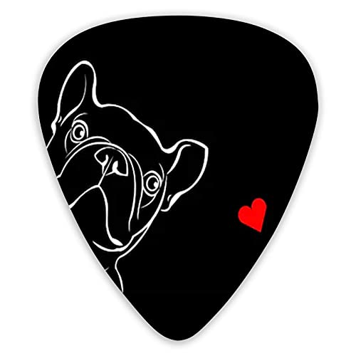 Médiators pour guitare French Bulldog Pics pour guitare 12 Packs – Variété de médiators pour guitare Plectres - Les Beatles, Paul McCartney, John Lennon, RIngo Starr, George Harrison Médiators pour guitare French Bulldog Pics pour guitare 12 Packs - Variété de médiators pour guitare Plectres