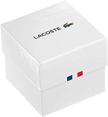 Lacoste Damski analogowy zegarek kwarcowy z silikonowym paskiem 2001198, Czarny, 2001198-AMZUK