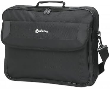 Manhattan、リバーシブルノートブックコンピュータポーチ、ブラック/グレー Fits Most Widescreens Up to 10?" Amazon.com: MANHATTAN 15.6-Inch Laptop Shoulder Bag Carrying Case