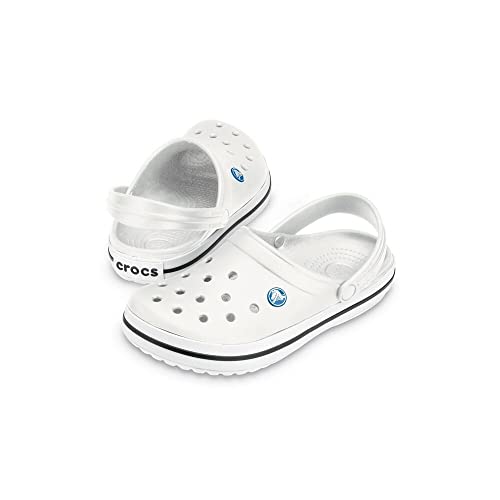 CROCS Crocband - White - M10W12 , X11016-100-M10W12, Unisex Adult , White , M10W12