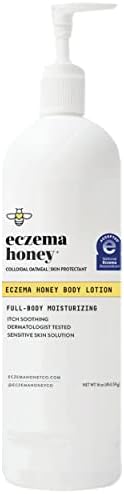 ECZEMA HONEY Oatmeal Body Lotion - Hand & Body Cream for Eczema Relief - Natural Dry Skin Repair (16 Oz)