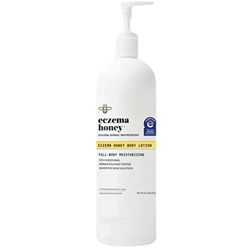 Image of ECZEMA HONEY Oatmeal Body Lotion - Hand & Body Cream for Eczema Relief - Natural Dry Skin Repair (16 Oz)