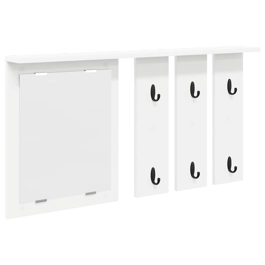Porte-manteau mural blanc 85 x 10 x 45 cm