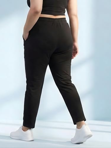 Image of BLINKIN Ankle Length Plus Size Cotton Track Pant for Woman | Ultimate Summer Lowers & Pajama for Women Pack of 2 (combo-plus-86)