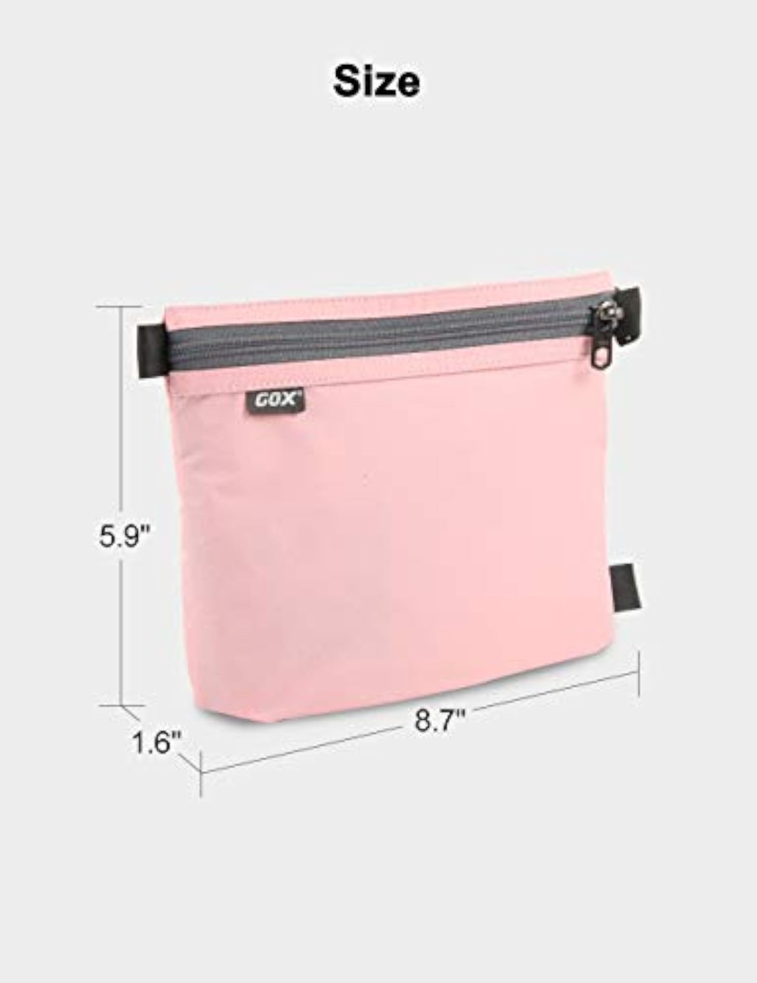 Ultra Light Carry On Zipper Pouch Toiletry Bag