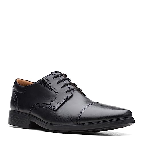 Oxford Clarks Clarkslite Casquette cuir homme noir richelieu habillé taille 46 EU