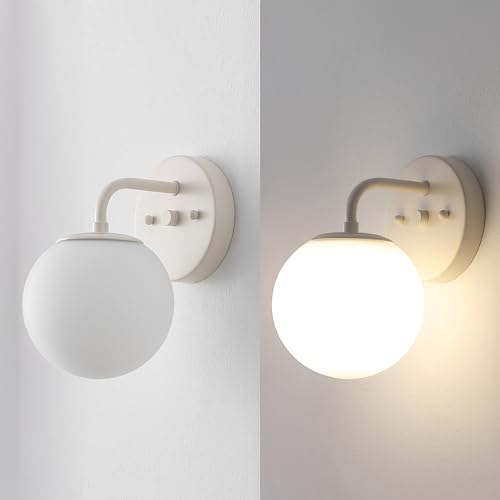 Image of JONATHAN Y Louis Parisian Globe 5.75 inch Vanity 1-Light, Almond