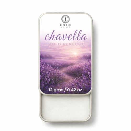 Image of Solid Perfume Chavella | Morning fresh | Alcohol Free Wax Perfume Balm, Long Lasting Pocket Fragrance Tin 12g, Non Greasy Smooth Glide, Travel Friendly | Office Wear | Travel Carry