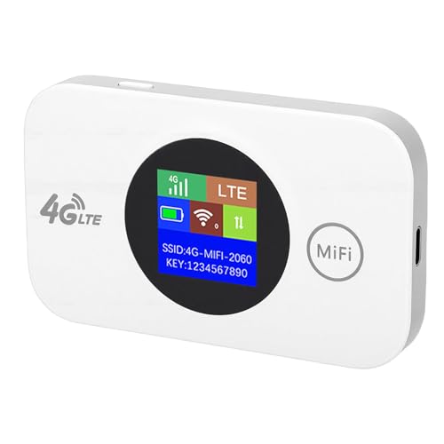 Image of Portable 4G WiFi Router, 300Mbps 4G LTE Mobile Hotspot, SIM Card Slot 3000mAh Battery with Computer Routers, Ideal for Travel Camping Outdoor Business