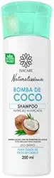 Shampoo Bomba de Coco, Branco, Isacare, 200 ml