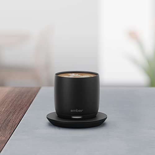 Ember Temperature Control Smart Cup, 177 ml, Black, 1.5-hr Battery Life - App Controlled Heated Coffee Cup, Ideal for Espresso-Based Drinks Such as Cappuccinos, Cortados, and Flat Whites