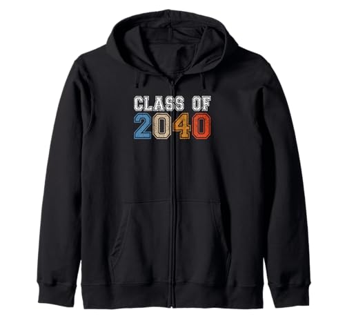 Class Of 2040 Graduate Shirts for Men Women Retro Graduation Sudadera con Capucha