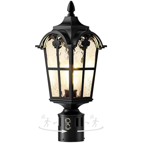 Slypadan Outdoor Motion Sensor Post Light Cover