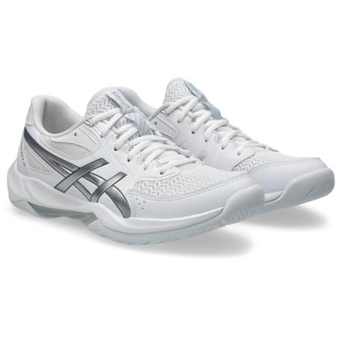 ASICS ASICS Women's Gel-Rocket 12 Volleyball Shoes, 8, White/Pure Silver