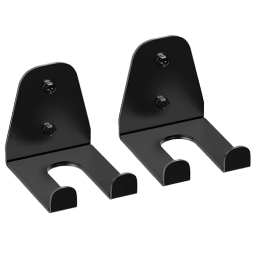 Cenroelon 2PCS Barbell Hanger,Double Hook Garage Gym Bar Wall Rack,Vertical Barbell Mount Rack,Commercial or Home Gym Accessory