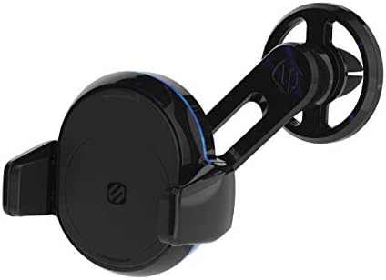 SCOSCHE | Sense & Grip Wireless Charging Vent Mount 5w,7.5w, & 10w Fast Charging Qi | Quick, Convenient & Hands-Free Mount | Car, Home & Office Essential | Universal Phone & GPS Mount