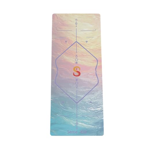 Sense108 | Eco PU Yoga Mat – 5mm Thick Cushion, Extra Wide 72"x26.8" Anti-Slip & Sweat-Wicking for Bikram, Pilates & Hot Yoga (YM016)
