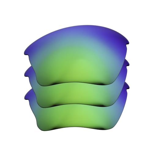Verres polarisés Half Jacket XLJ - 3 paires de lentilles vert pour remplacer vos verres rayés
