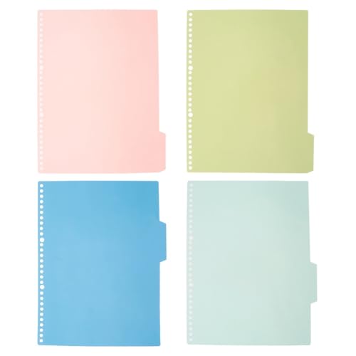 Separadores insertables A4 BESTYASH: clasifique apuntes y proyectos de oficina con color