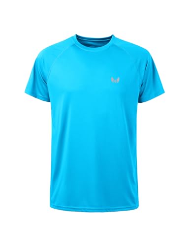 Image of Corna Men's Short Sleeve T-Shirts, Lightweight Men's Workout Shirt, UPF 50+ Sun Protection Athletic Dry Fit Shirts for Men