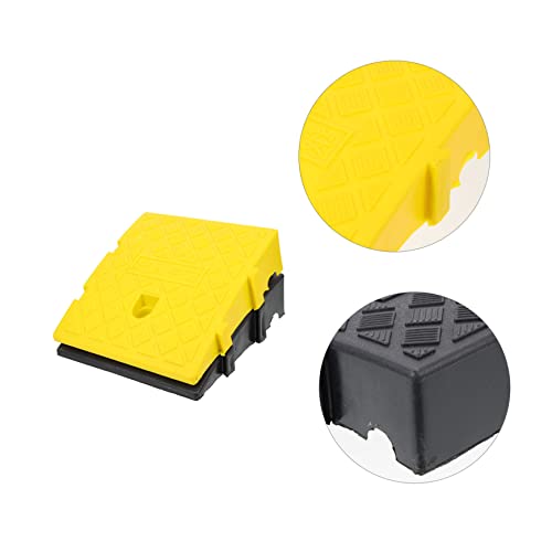 Yardwe 2Pcs Step Mat Slope Mat Portable Wheelchair Lightweight Wheelchair Garage Ramp Entry Ramp Track Curb Ramp Shed Ramp Heavy Duty Ramp Outdoor Use Ramp Mat Outdoor Carport Plastic #TOP4