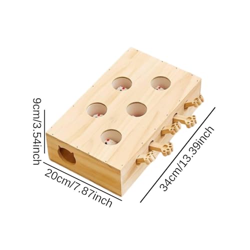 Juego rompecabezas para gatos Ronyme interactivo de 5 agujeros 3