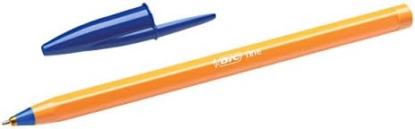 BIC Orange Original Fine Ballpoint Pens, Writing Pens with Long-Lasting Ink, Fine Point (0.8mm) Blue, Pack of 20