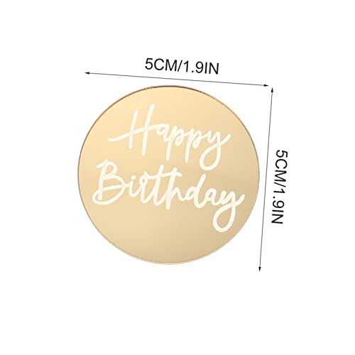 BESTOYARD 80 Pçs Cupcake Mini Toppers De Encantos De Disco Para Bolo De Acrílico Decorações Versátei