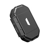 Portable Security Lock Box with Combination Lock, Waterproof Travel Safe Case with Steel Cable, Black. Box with Combination Ideal for Outdoors, Camping, Beach, dorms.