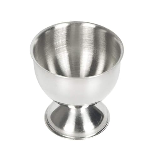 Eierhalter Becher Set mit 4 Eierbechern für weich und hart gekochte Eier, Edelstahlhalter, Küchenwerkzeug, Becherhalter für weich gekochte Eier – Bild 4