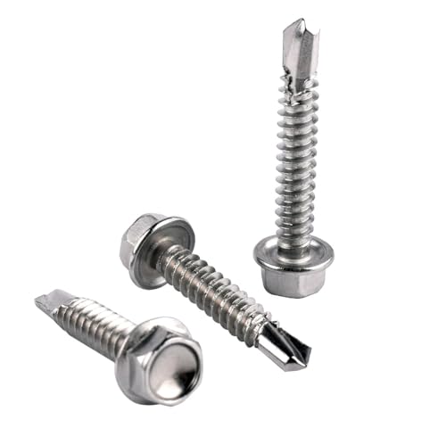 #14 x 1 Tornillos hexagonales autoperforantes 30 pcs miniatura 5