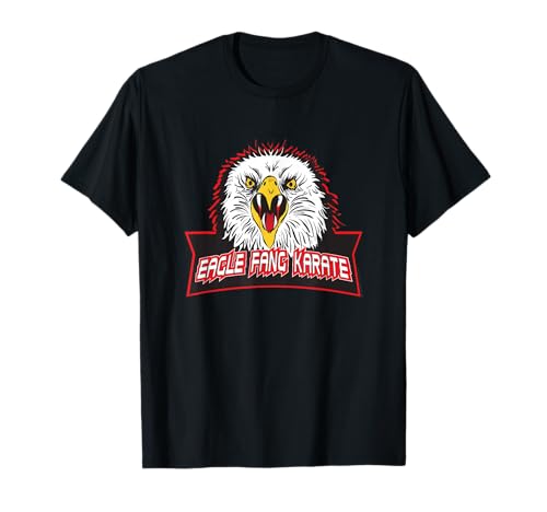 Cobra Kai Logotipo de colmillo de águila Camiseta para hombre, negro