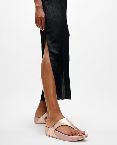 Image of FitFlop Womens Lulu Leather Toe Post Sandals