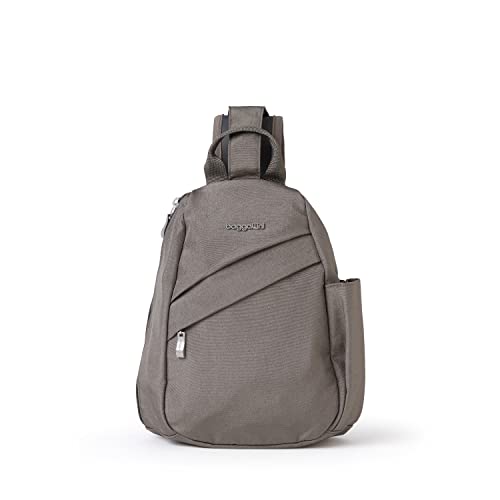 Image of Baggallini Medium Sling Backpack - 9 inchx11 inch Lightweight Sling Bag with Convertible Adjustable Shoulder Strap