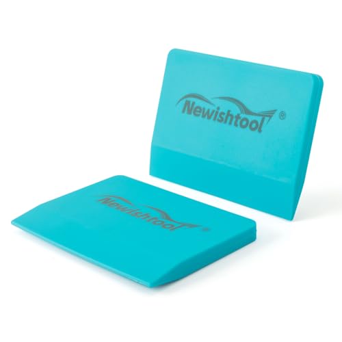 Image of NEWISHTOOL Soft Silicone Small Squeegee for Vinyl, 2 PCS PPF Tools Window Tinting V-Blade Scraper for Window Film Application, Car Paint Protective Film Installation & Water Removal | PPF Squeegee, Window Tinting V-Blade Scraper, Glass Film Application, Car Paint Protective Film Installation & Water Removal