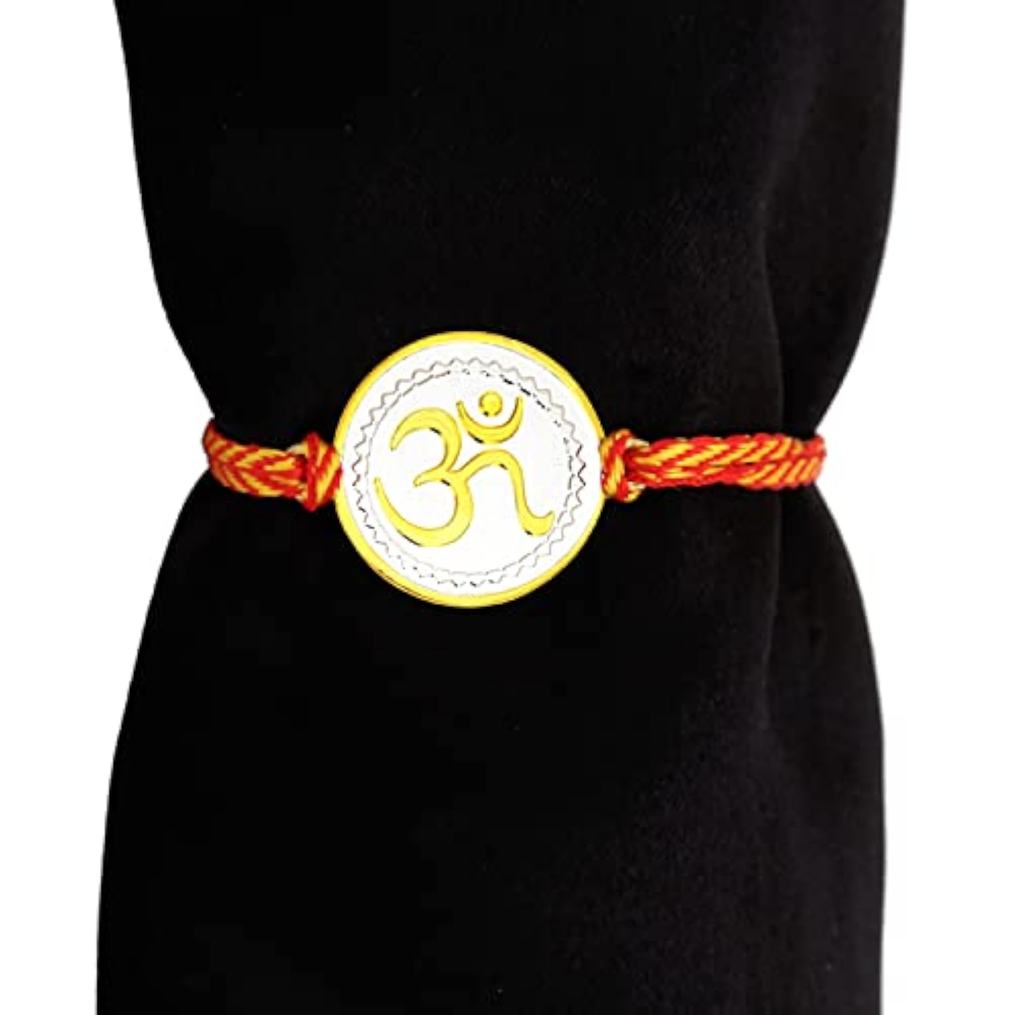 925 Sterling Silver Rakhi Combo Set for Men, Two Silver Coin Rakhis