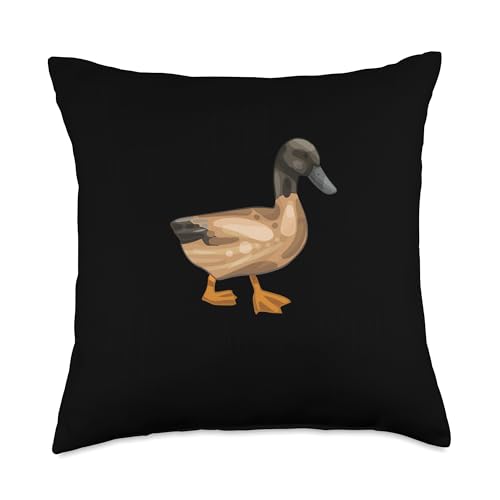 Khaki Duck Throw Pillow